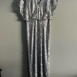 Silver Lace Adrianna Papell Dress